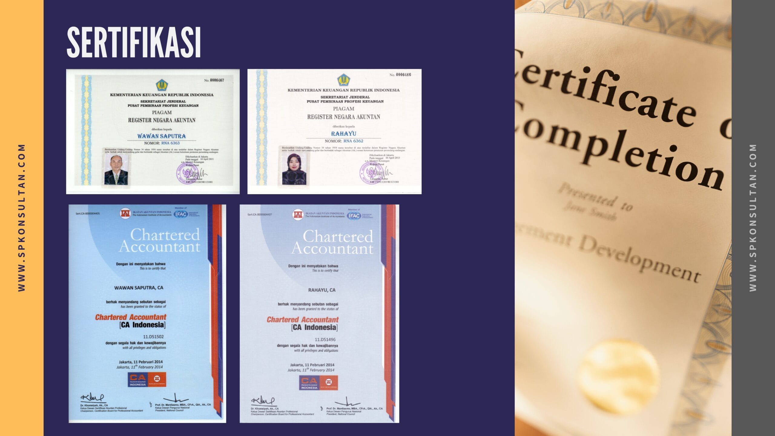 Pastikan konsultan pajak memiliki izin praktik resmi dan terdaftar di Kementerian Keuangan. Sertifikasi ini menjamin bahwa konsultan telah memenuhi standar kompetensi yang ditetapkan oleh pemerintah.